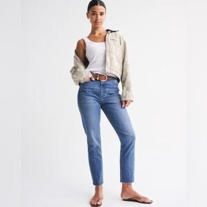 Abercrombie & Fitch The Ankle Straight Leg Ultra High Rise Jeans